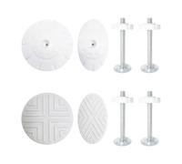 4 Morceaux De Boulons De Fixation De Rails De Porte Et 4 Pièces De Protège-Mur Sans Trous, Accessoires D'Installation De Rail De Porte Et Accessoires De Maison.