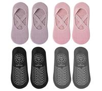 4 Morceaux De Chaussettes De Sport En Salle, Chaussettes De Yoga À Glissement De Silicone, Chaussettes Absorbant Les Chocs, Chaussettes De Danse De Filles, Accessoires De Protection Des Pieds.