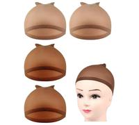 4 Morceaux De Filet De Cheveux Élastique En Nylon, Accessoires De Coiffure Enveloppe Classiques, Bas De Maille Multifonctionnels, Universel Pour Hommes Et Femmes, Accessoires De Perruque.