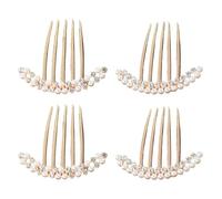 4 Morceaux De Fourche De Cheveux En Strass De Perles, Accessoires De Cheveux Élés, Décorations De Coiffures, Accessoires Pour Femmes, Accessoires De Cheveux Simples Et Polyvalents.