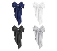 4 Morceaux De Grincement Des Pinces À Cheveux, Des Pinces À Cheveux Élées, Des Pinces À Cheveux Simples, Des Pinces À Cheveux De Décoration De Coiffure, Des Accessoires De Cheveux Satin