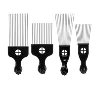 4 Morceaux De Peigne À Aiguille En Acier, Outils De Fabrication De Cheveux, Peigne Bouclée, Fournitures De Salon De Coiffure.