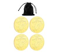 4 Morceaux De Pièces En Métal Et 1 Sac En Velours, Récompense Pour Enfants, Souvenirs De Dents De Bébé, Cadeaux Pour Enfants.