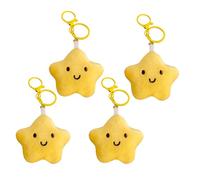 4 Morceaux De Porte-Clés Étoiles, Porte-Clés Créatif Mignon, Pendentif en Peluche, Pendentif Amusant, Porte-Clés pour Enfants.