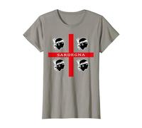 4 Mori Sardegna Flag Sardaigne Cadeau T-Shirt, Femme, Ardoise, 3XL
