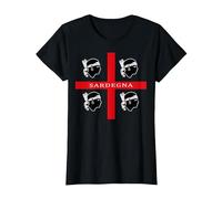 4 Mori Sardegna Flag Sardaigne Cadeau T-Shirt, Femme, Noir, XL
