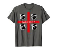 4 Mori Sardegna Flag Sardaigne Cadeau T-Shirt, Homme, Asphalte, XXL
