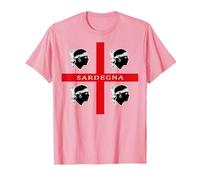4 Mori Sardegna Flag Sardaigne Cadeau T-Shirt, Homme, Rose, XXL