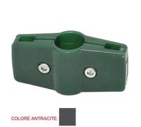 4 Morsetti Antracite Doppi Di Supporto Per Palo ¿25mm Verdemax 8557 Multicolore