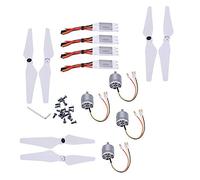 4 moteurs sans balais 2312 CW/CCW, 4 régulateurs de vitesse électroniques 30 A, 6 hélices 9450 - ensemble d’accessoires RC pour drone quadricoptère F450, avec connecteurs plaqués