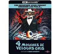 4 Mouches de velours gris Édition Limitée SteelBook® Blu-ray 4K Ultra HD E