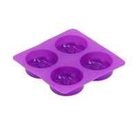 4-Moule en silicone rond de forme de lune à grille pour savon artisanal DIY en forme de lune pour cuisine à domicile