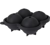 4 moules à glaçons en silicone XL sphère - Ø 6 cm - bac à glaçons boule rond avec couvercle