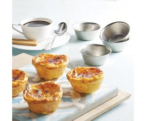 4 moules originaux à Pastéis de Nata - flans portugais Artame