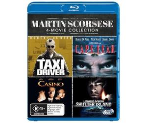 4 Movies - Martin Scorsese Collection - Taxi Driver / Cape Fear / Casino / Shutter Island - Blu-ray Set