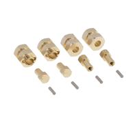4 Moyeux De Roues Hexagonales Prolongés En Laiton De 7mm, 8mm D'Épaisseur, Adaptateur D'Extension Pour Axial Scx24, Pièces De Mise À Niveau 1/24 Rc Voiture Sur Chenilles + 5mm