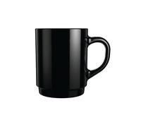 4 mugs noirs 25cl Empilable Luminarc