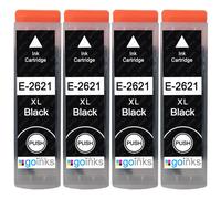 4 Noire Cartouches d'encre pour Epson Expression Premium XP-620 XP-710 XP-820