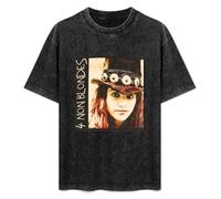4 Non Blondes Grunge Vintage Look Alternative Rock Unisex Tops Printed Mens Black T-Shirt M