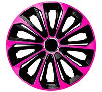4× NRM Radkappe EXTRA STRONG, 16″ pink/schwarz