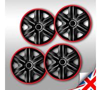 "4× NRM Radkappe FAST LUX, 16"""", rot"