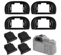 4 Oeilletons Oculaires en Gel pour Sony A7III A7II A9 A7S A99II A58 A7 A7R IV A7RIII A7SII et 4 Chaussures Chaudes pour A6000 A6100 A6300 A6400 A3500 A3000, Protection Anti-Poussière Lumière Parasite