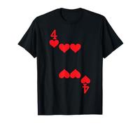 4 of Hearts - Jeu de cartes pour Halloween T-Shirt