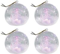 4 ornements à LED couleur changeante Lunartec