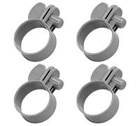 4 Pack 1 1/4" Plastic Hose Clamps - Secure Your Pool Fittings - Compatible with Summer Escape, Intex and Coleman - Clamps for Perfect Sealing - Accessories