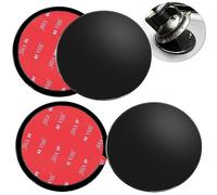 4 Pack 95mm Disques de Montage Adhésifs pour Tableau de Bord, 3,74 Pouce Disque de Montage de Ventouse Universelle pour Ventouse Support de Téléphone et Garmin Sat Nav GPS Dash Cam Support, Noir