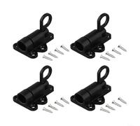 4-Pack Aluminum Spring Door Latch 58mm Automatic(Black) | Quick DIY install, includes 16 screws, fits 58mm space, automatic closing action, black finish option