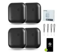 4 Pack Android Smart Tag - Keyfinder compatible mit Google My Device Finder APP,Android Tracker für Taschen,Bagages,Portefeuille,Koffer,Waterproof & Lange Akkulaufzeit (Android NUM)