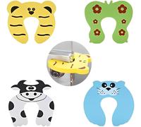 4 Pack Baby Safety Door Stoppers Animal Pattern Foam Door Stops Foam Door Stops For Finger Protection And Child Noise Reduction