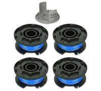 4 Pack Bobine Fil Coupe Bordure Remplacements Compatible for Ryobi One + AC14RL3A 18v 24v 40v Coupe Bordures, Bobine Ø 1,6mm(4 Bobine Fil Coupe Bordure,1 Couvercle)