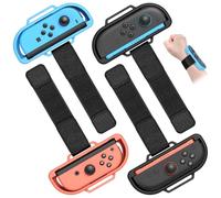 [4 Pack] Bracelets pour Nintendo Switch 2/ Switch 1/ OLED Controller | Accessoires de Poignet Ajustables pour Switch Just Dance 2026 2025 2024 2023/Zumba Burn It Up