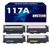 4-Pack Cartouche de 117A Toner Compatible pour HP Color Laser MFP 178nw 179fnw 150nw 150a 178nwg 179fwg 178 179 150 W2070A W2071A W2072A W2073A - Noir Cyan Jaune Magenta