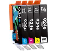 4 Pack Cartouches 924XL Compatible pour HP 924E 924XL pour HP OfficeJet Pro 8120 8122 8123 8125 8128 8130 8132 8133 8134 8135 Cartouches d'impression (avec Puce)