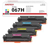4-Pack Cartouches de Toner Compatible pour Canon 067H 067 pour i-SENSYS LBP633Cdw LBP631Cw MF655Cdw MF651Cw MF657Cdw Noir Cyan Jaune Magenta