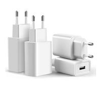 4 Pack Chargeur USB 5V 2A Adaptateur Prise Secteur Compatible avec iPhoneiPhone Samsung Huawei Xiaomi LG Telephone Wall Charger Plug Power Adapter