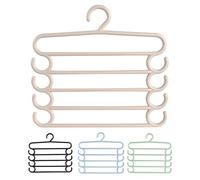 4 Pack Cintre Pantalon - Ceintres pour Pantalon Gain De Place - Magic Porte Pantalon Dressing, Ceintre Multi Rang - Porte-Pantalons pour Serviette Vêtements Pantalons Jupe Foulard Cravates