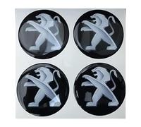 4 Pack de Autocollants de Capuchon de Roue pour Peugeot 50mm,Autocollant de Capuchon de Jante de Pneu,Capuchon de Moyeu,Autocollant de Badge