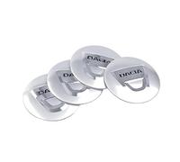 4 Pack de Autocollants D'enjoliveurs de Roue pour Dacia Duster Logan Sandero Lodgy,Autocollants de Roue, Cache-moyeu de Roue, Autocollant de Couvrejante de Pneu,Silver
