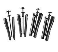 HILLHOME Lot de 4 embauchoirs pour bottes hautes à ressort, réglables, excellent soutien, pour homme et femme (noir)