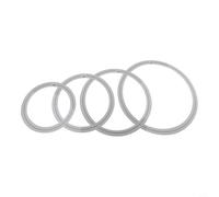 4-Pack Drum Mute Rings 10 12 14 16 Inch Tone Control(B) | Reduces overtones, clear attack, fits 10-16in drums, reusable PET material, no left