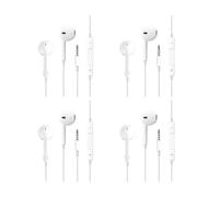 4 Pack Écouteurs Filaires Ecouteurs Intra-Auriculaires avec Jack 3,5mm Ecouteurs Intra-Auriculaires Casque Antibruit avec Micro Contrôle du Volume Compatible avec Samsung 3.5mm