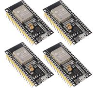 4 Pack ESP-WROOM-32 ESP32 ESP-32S NodeMCU WiFi CP2102 ESP32-WROOM-32 IoT 2 in 1 2.4GHz Dual Mode WiFi + Bluetooth Dual Core Microcontroller Compatible with Arduino IDE
