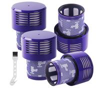 4 Pack Filtre pour Dyson V10,Filtre de Remplacement lavable pour Aspirateur Dyson V10 Absolute Cyclone Serie, Dyson V10 SV12, V10 Absolute, V10 Animal, V10 Total Clean