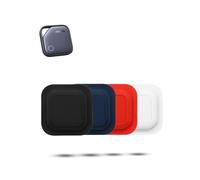 4 Pack Housse en silicone autocollante pour UGREEN FineTrack Anti-Loss Tracker, daunke Full Protection Cover (convient aux personnes âgées, sac à dos, bagages, enfants) Résistante aux rayures, (blanc