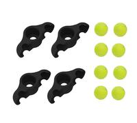 4 Pack Indoor Cycling Snap Rocker Feet Adapters with 8 Pack Tennis Balls, Portable Rocker Plate Bike Trainer, Home Indoor Exercise Equipment, Shock Absorbing Core Workout Equipment