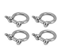 4 Pack M8 304 Planches à arcs en Acier Inoxydable Style J Style D Anneau de Levage Poux avec Une goupille Ronde pour Le remorquage de gréement Marin et Une Utilisation Industrielle (M12)